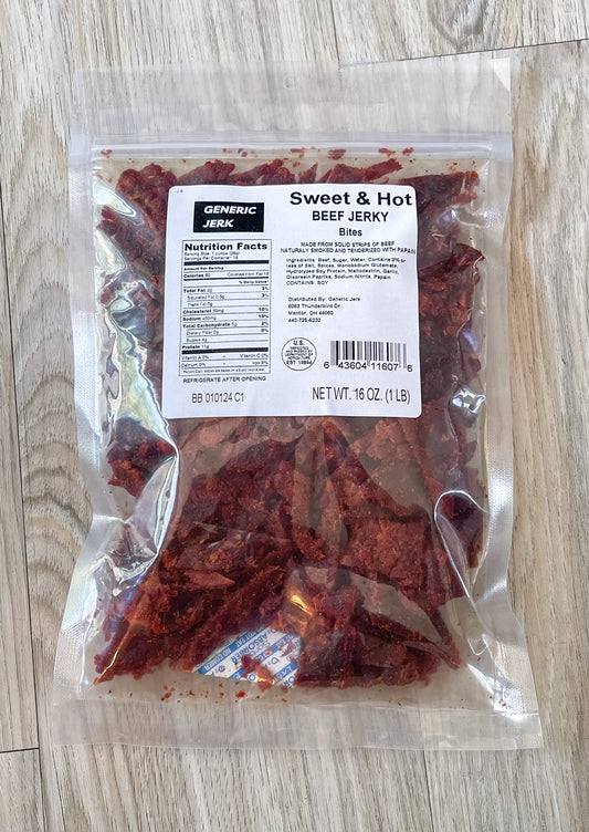 Sweet & Hot Beef Jerky Bites